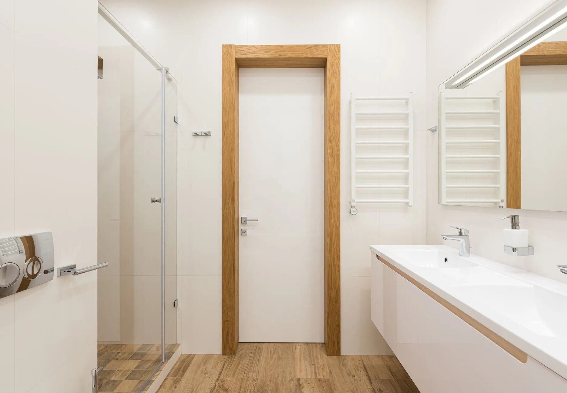 Bathroom with a walk-in shower